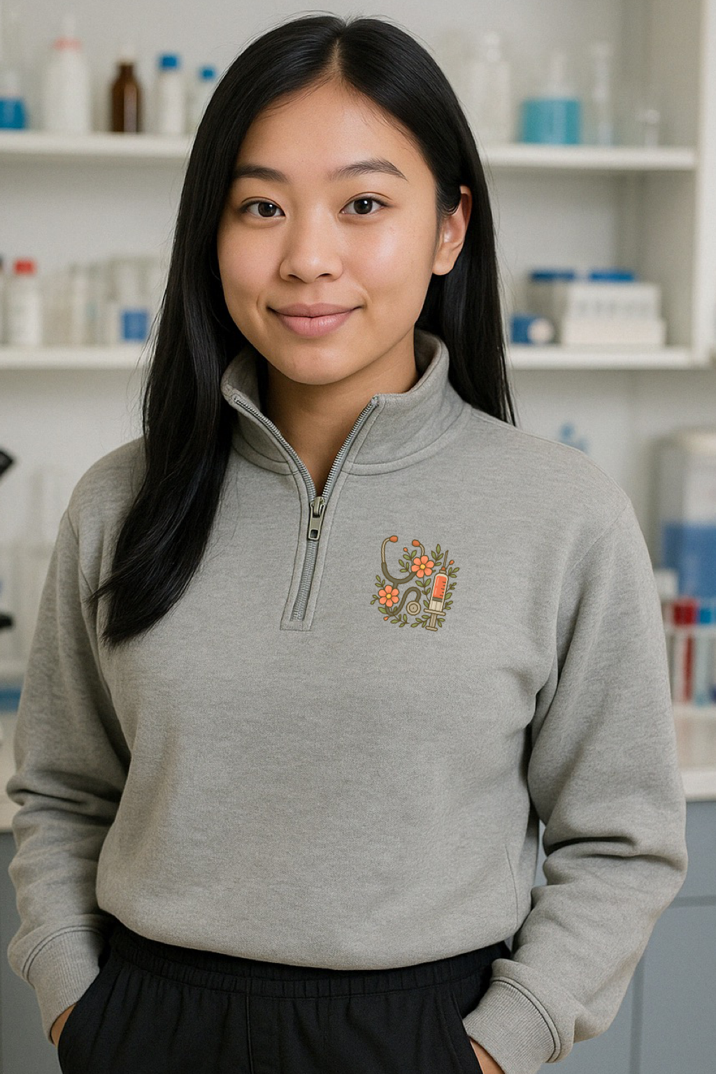 La Flora - Quarter Zip Sweater