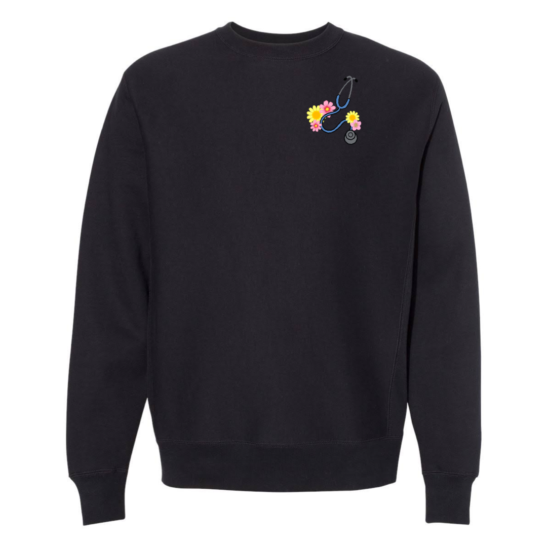 Flower Stethoscope - Unisex Kawaii Sweater