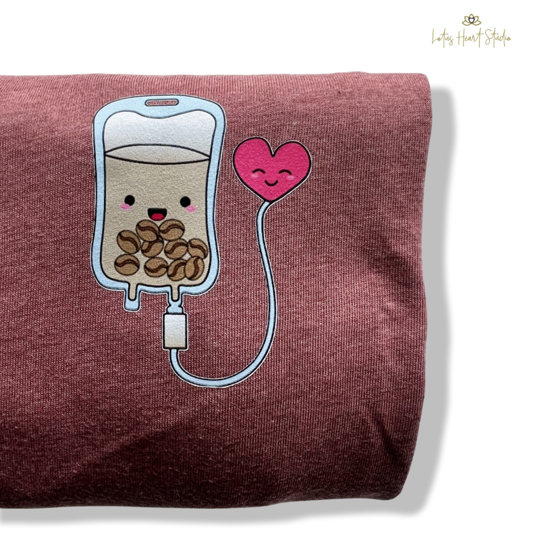 LARGE - Coffee Bean IV Mauve T-Shirt - Ready to Ship Sale