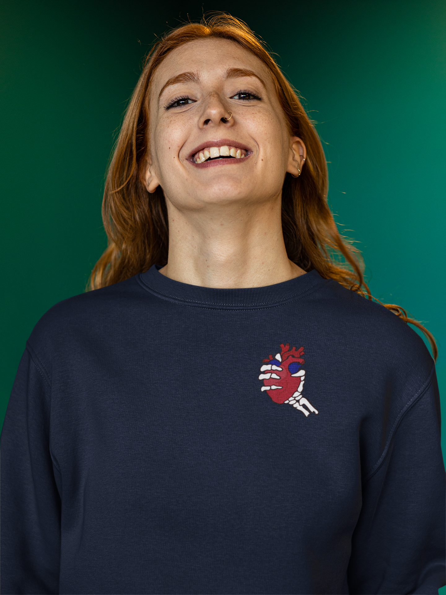 Skeleton Holding Heart - Unisex Exclusive Sweater