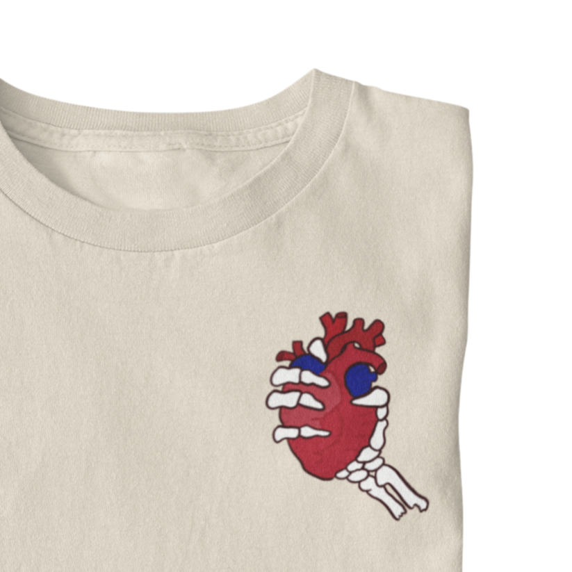 Skeleton Holding Heart - Unisex Exclusive T Shirt