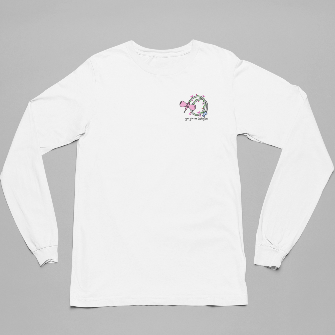 BUTTERFLY NEEDLE - Unisex Kawaii Long Sleeve