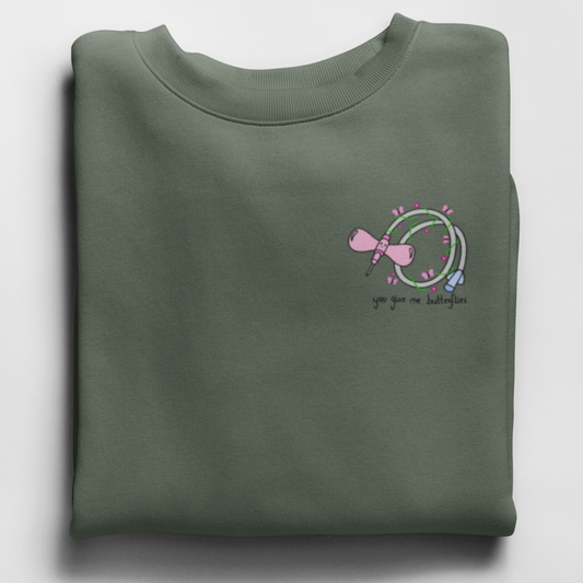 BUTTERFLY NEEDLE - Unisex Kawaii Sweater