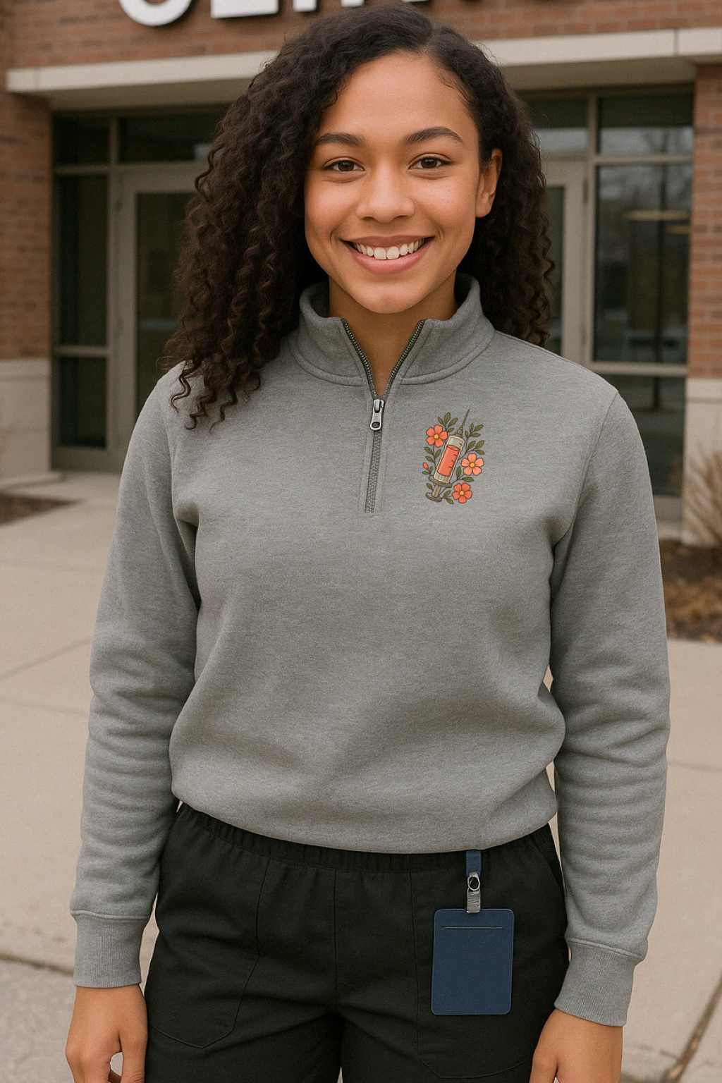 La Flora - Quarter Zip Sweater