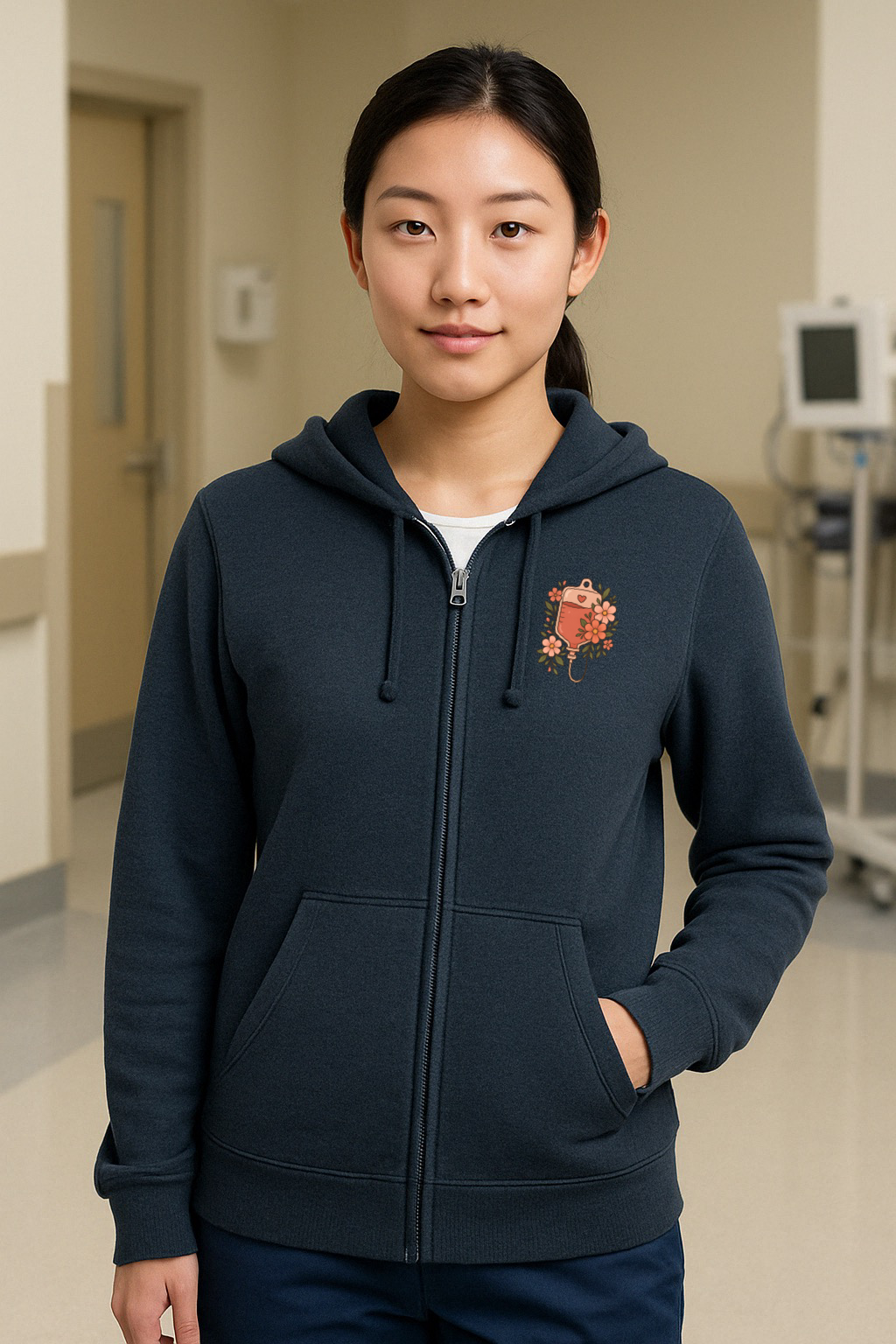 La Flora - Zip Up Sweater