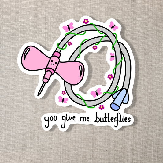 Butterfly Needle Sticker