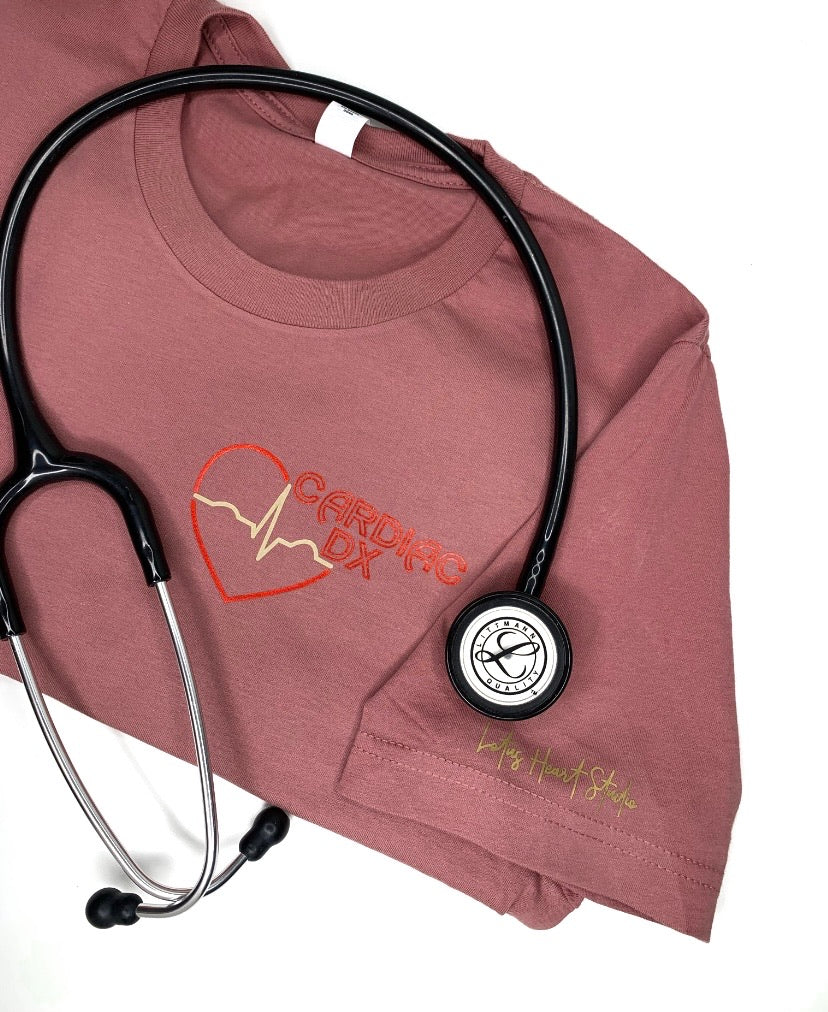 RED ECG HEART (Customizable) - Unisex Signature T-Shirt