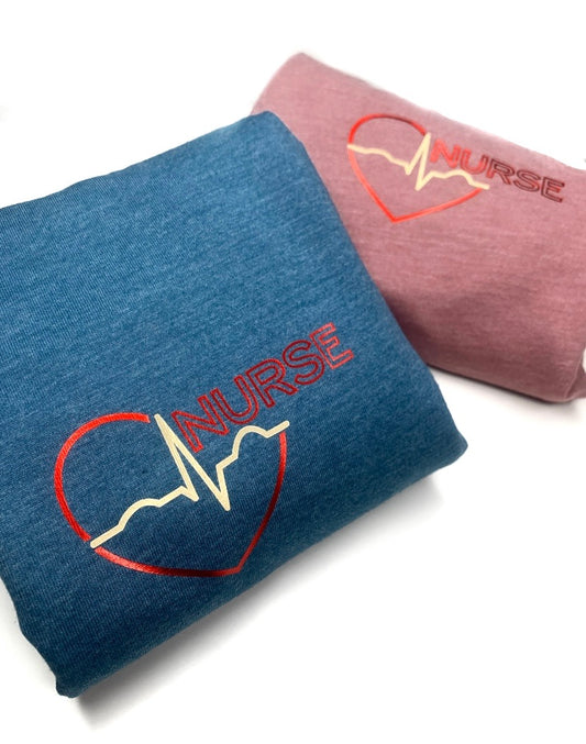 RED ECG HEART (Customizable) - Unisex Signature T-Shirt