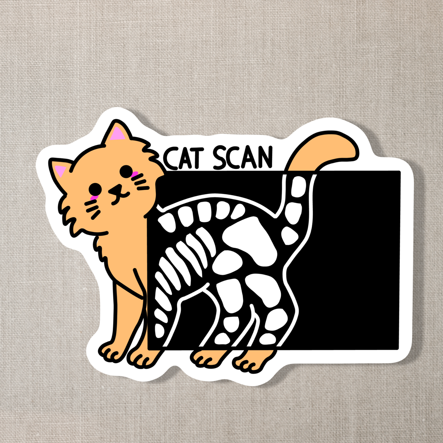 Cat Scan Sticker