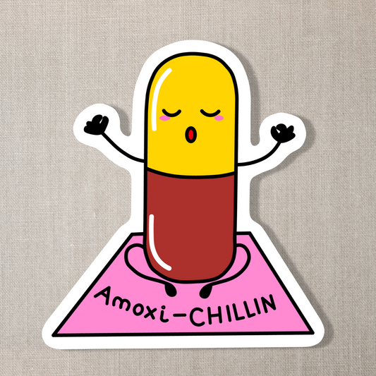Amoxi-chillin Sticker